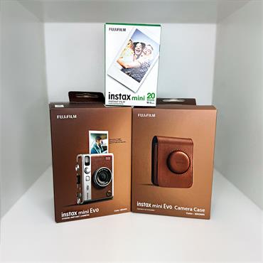 INSTAX MINI EVO BROWN BUNDLE