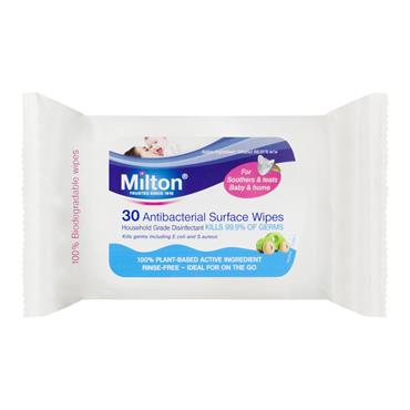 MILTON ANTIBACTERIAL SURFACE WIPES 30 S