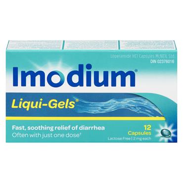 IMODIUM LIQUIGELS DIARRHEA RELIEF 12'S