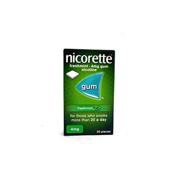 NICORETTE FRESHMINT 4MG GUM - 30 PACK FOR EFFECTIVE SMOKING CESSATION SUPPORT
