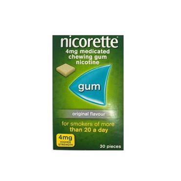 NICORETTE CHEWING GUM 4MG - 30 PACK FOR POWERFUL SMOKING CESSATION SUPPORT