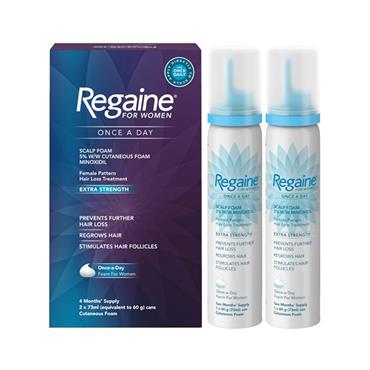 REGAINE EXTRA STRENGTH SCALP TREATMENT FOAM FOR WOMEN