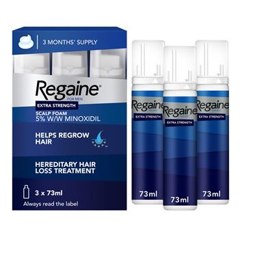 REGAINE EXTRA STRENGTH SCALP FOAM TREATMENT FOR MEN