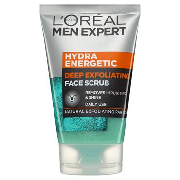 MEN EXPERT HYDRA ENERGETIC DEEP EXFOLIATING FACE SCRUB 100ML