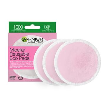 GARNIR MICELLAR REUSABLE MAKEUP REMOVER ECO PADS X3