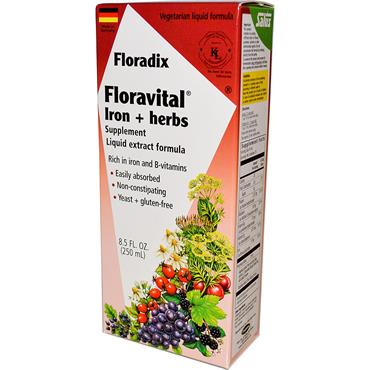Floravital Liquid Iron and Vitamin Formula Vegan 250ml