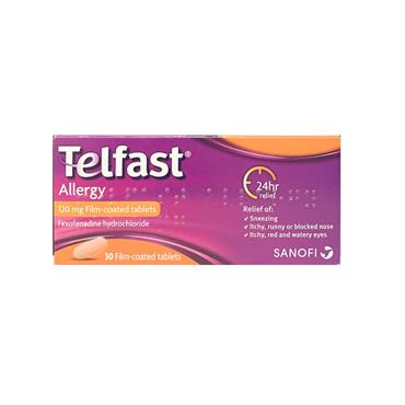 TELFAST ALLERGY RELIEF TABLETS 30S