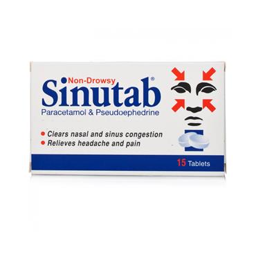 NON-DROWSY SINUTAB 15 PACK