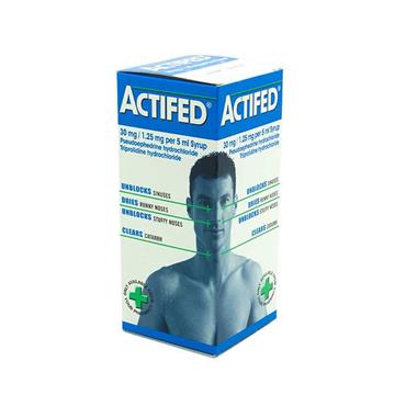 ACTIFED DECONGESTANT SYRUP 100ML
