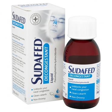 LIQUID DECONGESTANT SUDAFED ELIXIR 100ML