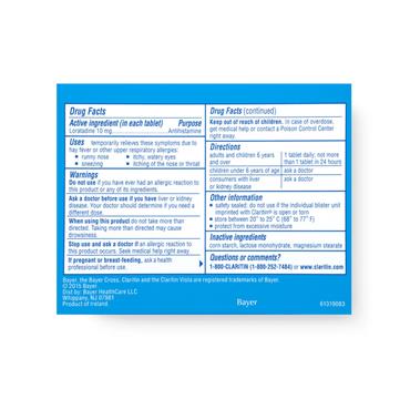 HAYFEVER CLARITYN NON DROWSY TABLETS 30S