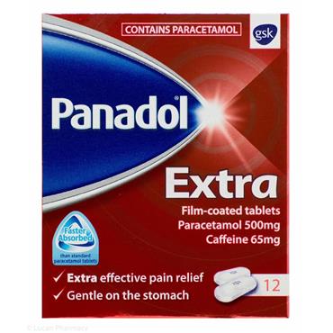 PANADOL EXTRA PAIN RELIEF TABLETS PARACETAMOL X12