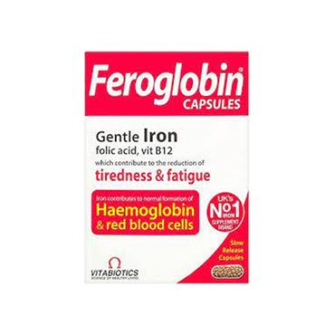 FEROGLOBIN CAPSULES GENTLE IRON FOLIC ACID & VITAMIN B12 30S