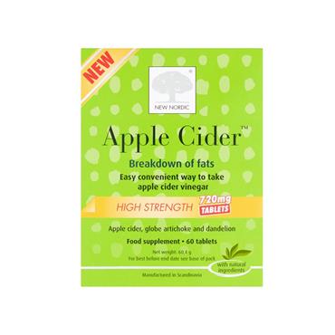 NEW NORDIC APPLE CIDER VINEGAR HIGH STRENTGHT 720MG TABLETS
