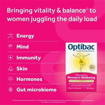 OPTIBAC WOMENS WELLBEING PROBIOTICS