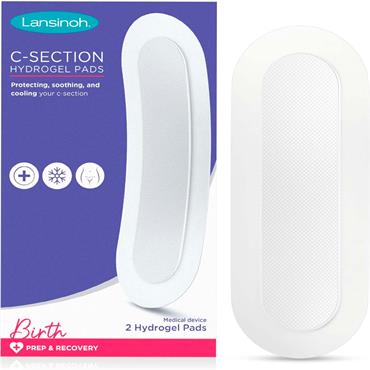 LANSINOH C-SECTION HYDROGEL PADS X2