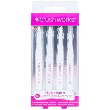 BRUSH WORKS THE COMPLETE HD COMBINATION TWEEZER SET