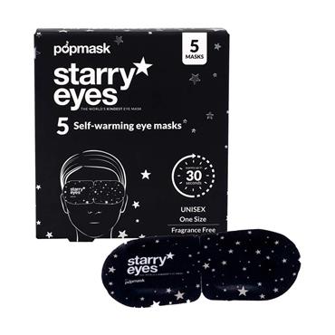 POPMASK STARRY EYES 5 SELF WARMING EYE MASKS FRAGRANCE FREE