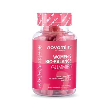 NOVOMINS WOMENS BIO BALANCE 60 STRAWBERRY FLAVOURED GUMMIES