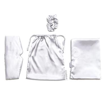 SLUMBER SATIN SLEEP SET - SILVER