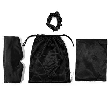 SLUMBER SATIN SLEEP SET - BLACK