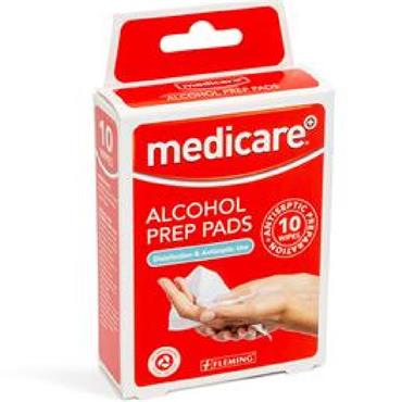 MEDICARE ALCOHOL PREP PADS 10 WIPES