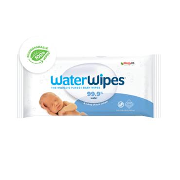 WATERWIPES BIODEGRADABLE BABY WIPES 60S