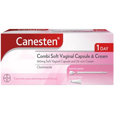 CANESTEN COMBI SOFT VAGINAL CAPSULE & CREAM