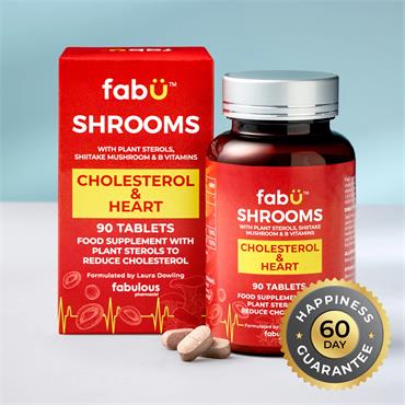 FABU SHROOMS CHOLESTROL & HEART 90 TABLETS