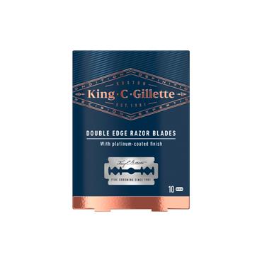 KING C DOUBLE EDGE RAZOR BLADES X10