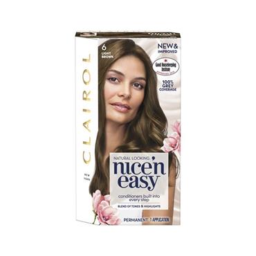 NICE N EASY PERMANENT HAIR DYE 6 LIGHT BROWN